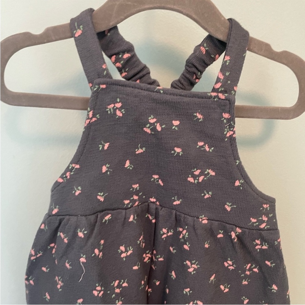 ZARA PLUSH FLORAL OVERALLS - Picture 5 of 8